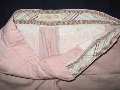 J. ЭКИПАЖ КЛАССИЧЕСКИЙ САРЖИ CHINO ШОРТЫ РАЗМЕР 8 X 9» ОБОЛОЧКА РОЗОВЫЙ ВСЕ ХЛОПОК БЕРМУДЫ EUC - Изображение 1 из 4