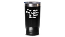 Duck Hunting Legend Tumbler Travel Coffee Cup Gift for Duck Hunter Dad Funny Gif