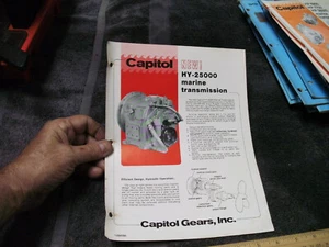 Capital Gear HY 25000 Marine Transmission, Information  Pamphlet   - Imagen 1 de 3