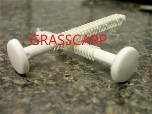 (36+3 FREE) White Shutter-Lok Fastener for Vinyl Shutters/Spike/Nail/Peg/ Bulk - Picture 1 of 3