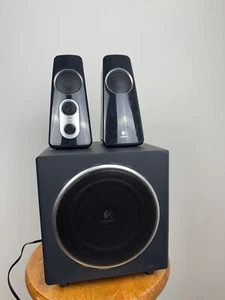 Logitech Z523 Speaker System with Subwoofer Model S-00076A in Black - Picture 1 of 8
