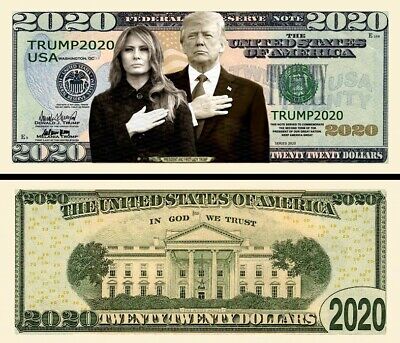 President and First Lady Trump 2020 Dollar Bi...