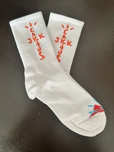 🌵🌵 CACTUS JACK Travis Scott Socks • White • Size Large • Brand New SB Dunk - Picture 1 of 4