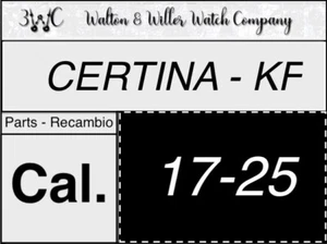 1 PC CERTINA KF 17-25 Original parts GENUINE recambio New NOS KF 17-25 3wc - Picture 1 of 2