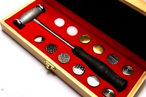 Interchangeable Jewelers Hammer- 12 Texturing Faces - Metal Craft & Goldsmithing - Picture 1 of 15
