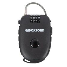 Oxford Retra Motorcycle Scooter Helmet Lock Quick Release Combination Cable