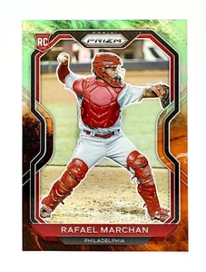 2021 Panini Prizm Tier II Cosmic Haze #151 Rafael Marchan RC Phillies - Foto 1 di 2