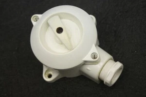 Rotary Switch Bakelite White Surface-mounted Light Switch 1 Output ON OFF - Picture 1 of 8