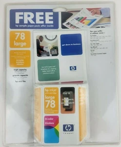 HP ~ Inkjet Print Cartridge 78 Large Tri-Color High Capacity ~ c6578a ~ Expired - Picture 1 of 3