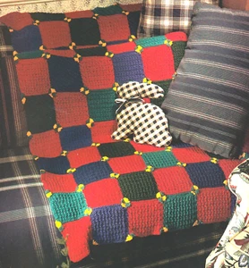 QUILT-STYLE Fair Play Afghan/Crochet Pattern INSTRUCTIONS ONLY - Picture 1 of 1