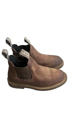 Bota Chelsea para mujer Georgia Giant Revamp Pull-On EE. UU. 6 cuero marrón al tobillo Foto 1 de 4