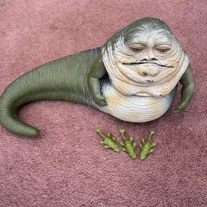 Vintage Star Wars Jabba The Hutt Glob Figure Frog x3 Hasbro 1999 Phantom Menace - Picture 1 of 4
