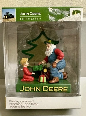 Colección John Deere adorno navideño Santa Claus y árbol de Ensco Foto 1 de 4