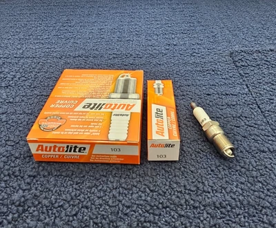 (QTY 12) Медная свеча зажигания Autolite 103 подходит для Audi A8 Quattro V8-4,2 л 1997-1999 годов выпуска - Изображение 1 из 4