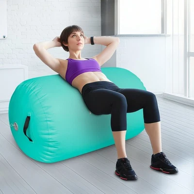 WAVESKY 120x90cm Aufblasbare Air Rolle Track Turnmatte Gymnastik Tumbling Yoga Outdoor