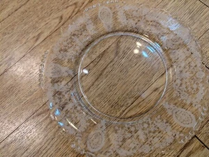 Vintage Tiffin Franziskaner Juni Nacht 8" klar geätzte Platte - bis zu 2 verfügbar - Bild 1 von 4