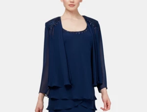 SL Fashions Embellished Jacket Size 12 # 5B 2279 NEW - Picture 1 of 4