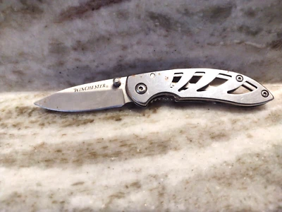 Vintage Winchester pocket Knife 2" Stainless Blade & Metal Handle G7 - Image 1 of 4