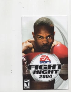 Fight Night 2004 PS2 MANUAL ONLY Authentic Original - Picture 1 of 1