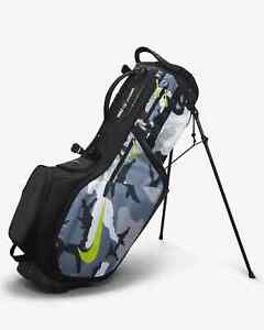 New Nike Air Hybrid 2 Golf Stand Bag Black Camo Volt Limited