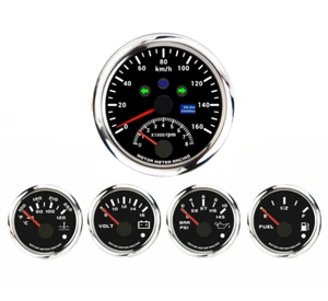 W PRO 5 calibre conjunto 85 mm velocímetro GPS 160 KMH señal de giro haz alto - Imagen 1 de 15