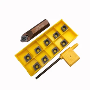 Portaherramientas de torneado S14X-SCMCN09-L55 + CCMT09T304 32,51 inserto de torneado de carburo CNC - Imagen 1 de 9