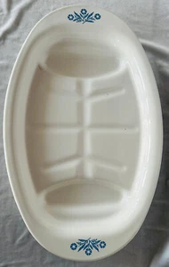 Vintage Corning Ware  16" 42.5 cm Oval Roaster Cornflower Blue - Picture 1 of 2