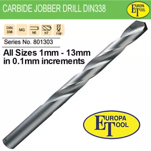 Taladros de trabajo de carburo sólido Europa tamaños 1 mm hasta 13 mm - Imagen 1 de 1