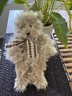 Fluffy Teddy Bear With Bow Deceased Estate Collectable