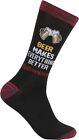 Anheuser Busch Budweiser "Beer Makes Everything Better" Socks - Men's Size 10-13