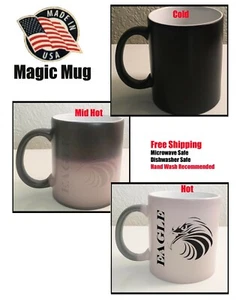 Coffee Eagle Magic Mug, Coffee Cup mug Heat Color Changing Cup Gift, Free Ship - Picture 1 of 4