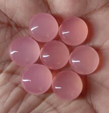 Natural Chalcedony Loose Gemstone Round Cabochon India 5 Pcs Wholesale Lot 25 MM