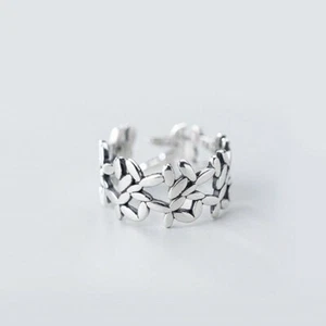 Leaves Vine Ring 925 Sterling Silver Ring Adjustable Ring - Bild 1 von 4