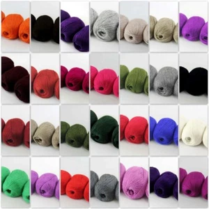 Sale New 50g Ball Super Soft Warm Wool Cashmere Shawls Hand Knit Crochet Yarn - Picture 1 of 52