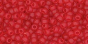 11/0, Toho Seed Beads, #5BF, Transparent FROSTED SIAM Ruby, 10g, TR-11-5BF - Picture 1 of 1