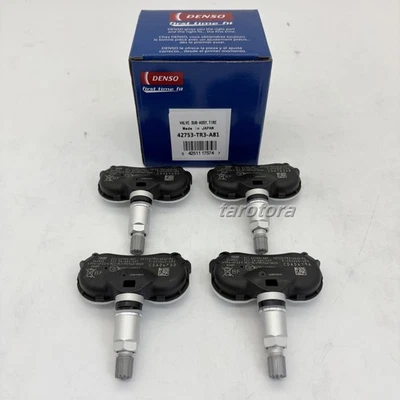 Sensor de presión de neumáticos DENSO 4 piezas TPMS para Honda Odyssey Civic Fit 42753-TR3-A81 Foto 1 de 4