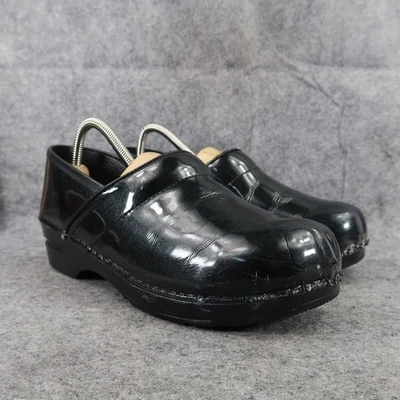 Sanita Shoes Womens 40 Clogs Comfort Slip On Danish Patent Leather Work Classic - Image 1 of 4