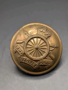 ORIGINAL VICTORIAN ROYAL ARTILLERY VOLUNTEERS BUTTON. ANTIQUE BRITISH ARMY 25mm - Picture 1 of 2