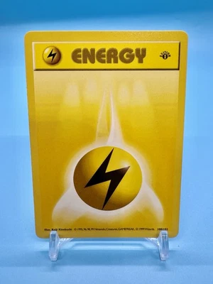 1999 Pokemon Set 1st Edition LIGHTNING ENERGY Shadowless English 100/102 NP (F) - Image 1 of 2