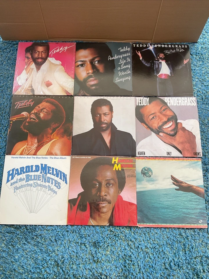 Teddy Pendergrass /W Harold Melvin & the Blue Notes  9 LP Record-lot VG+ - Image 1 of 2