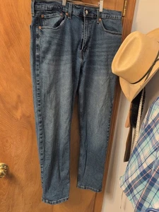 Levi's 505 Jeans Mens 36x32 Blue Regular Fit Straight Leg Denim NICE  - Picture 1 of 13