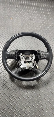 2003-2007 Honda Accord Steering Wheel Black Leather with Cruise Control Stereo - Image 1 of 4