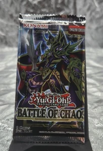 Batalla del Caos - Tarjetas Yugioh 1a edición paquete de refuerzo sellado 8 cartas + 1 lámina - Imagen 1 de 2