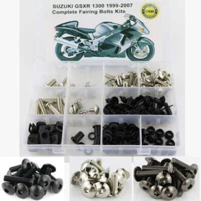 Fit For Suzuki 1999-2007 GSX-R1300R Hayabusa Full Fairing Bolts Nuts Body Screws - Image 1 of 4
