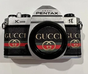 CUSTOM PENTAX ONE OF KIND ASAHI K-1000 SLR “G Designer Faux Leather “Body Camera - Picture 1 of 4