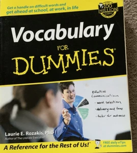 --For dummies: Vocabulary for dummies by Laurie Rozakis (Paperback / softback) - Picture 1 of 2