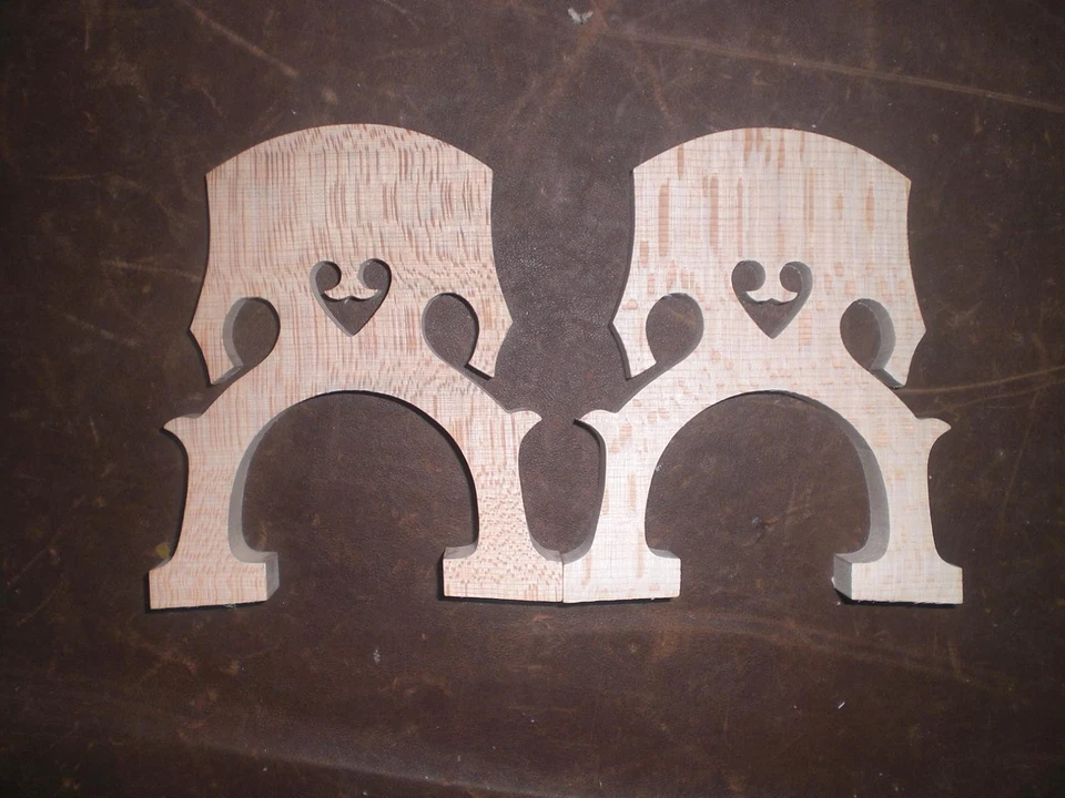 6 PCs  Quality French Style Cello Bridge 4/4 Cello Parts Nice Grains - Image 1 of 1