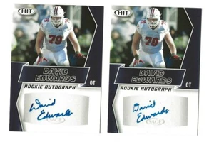 Tarjetas autografiadas Sage David Edwards Sage Hit 2019 - NFL LA RAMS - Imagen 1 de 1