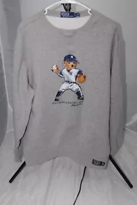 Ralph Lauren Yankees Limited Edition MLB Polo Bear Crewneck Crew Sweatshirt XL - Picture 1 of 16
