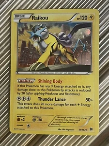 Pokémon TCG Raikou Breakthrough 55/162 Holo Cosmos Holo Rare MP/LP - Picture 1 of 2